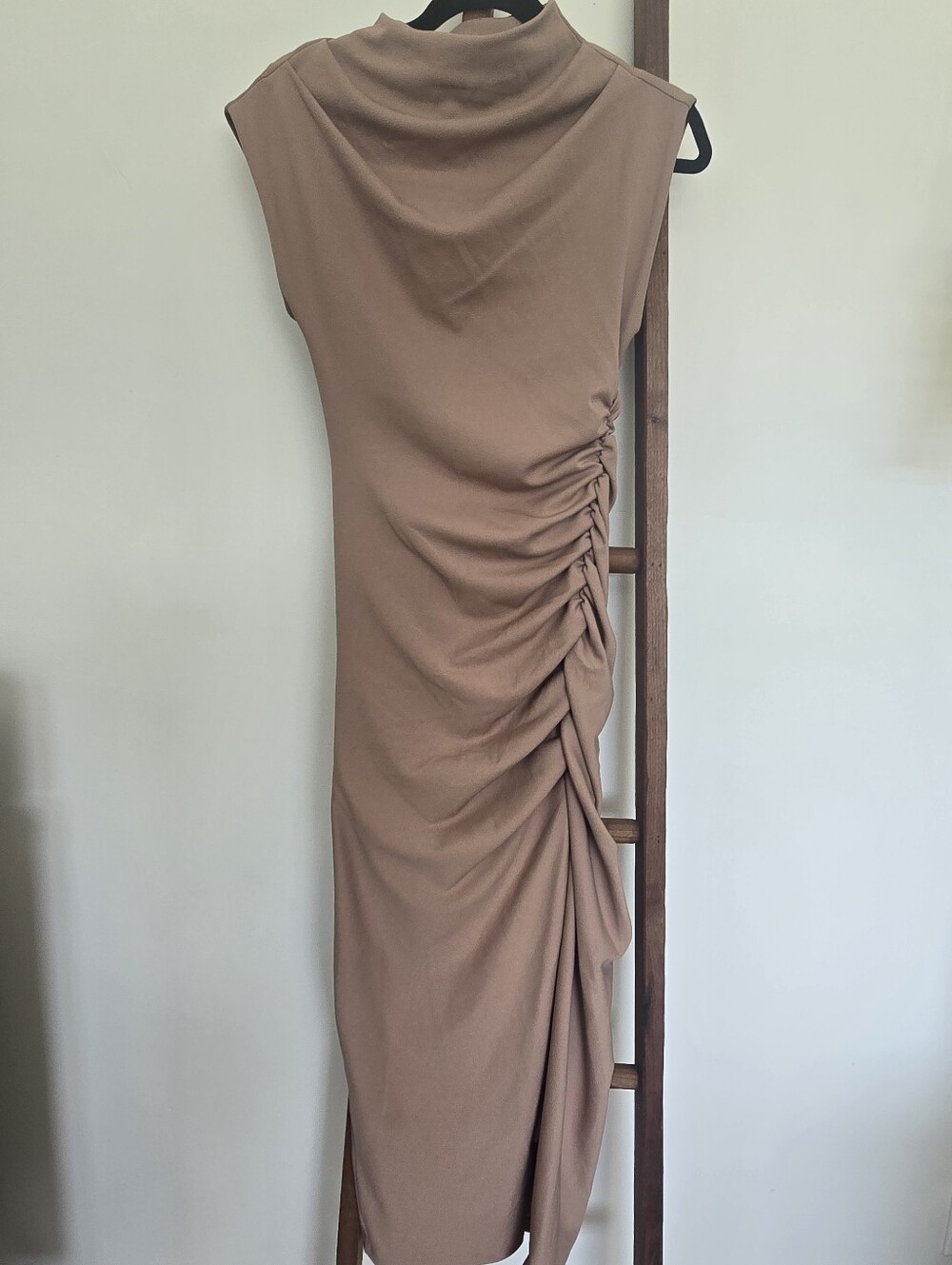 Anthropologie Maya Ruched Cowl-neck Dress